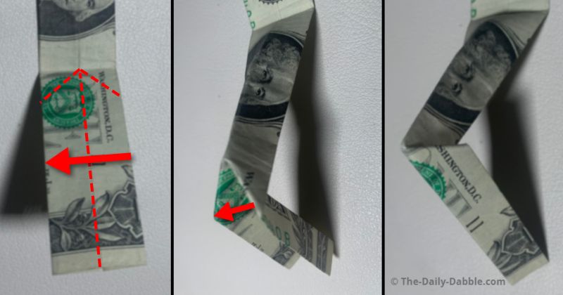 dollar origami letter i step 5