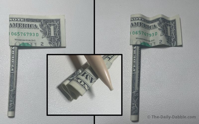 dollar bill origami flag fold 6