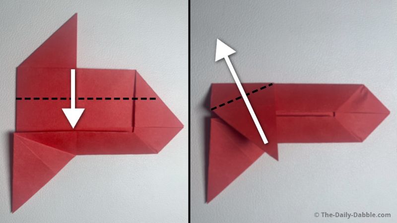 easy origami rocket fold 10
