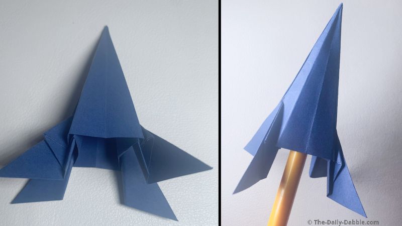 launchable origami rocket design
