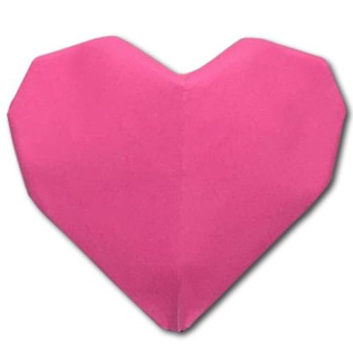 origami 3d heart design
