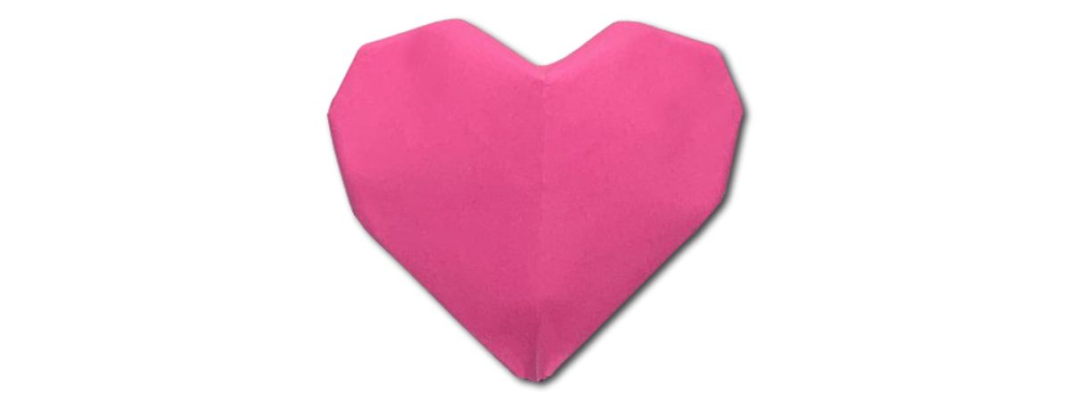 origami 3d heart