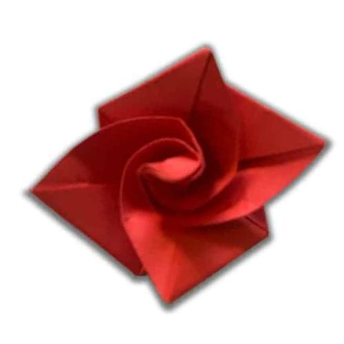 origami easy rose design
