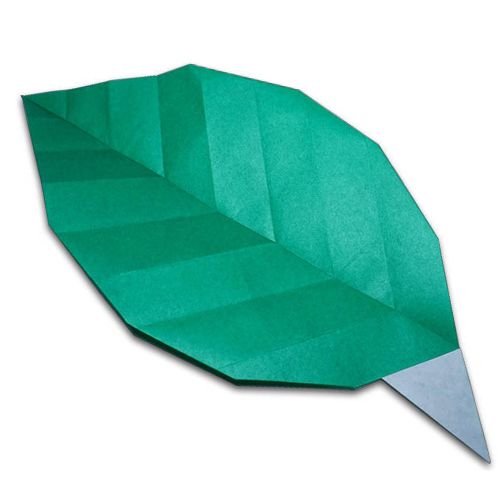 origami leaf design