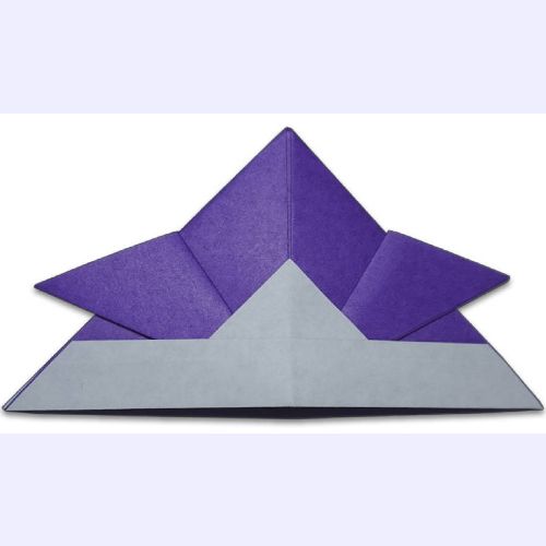 origami samurai helmet design
