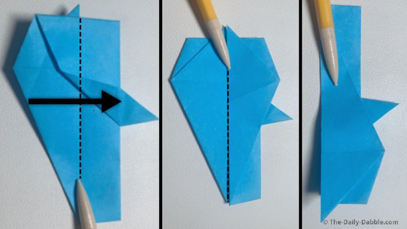 origami shark fold 12