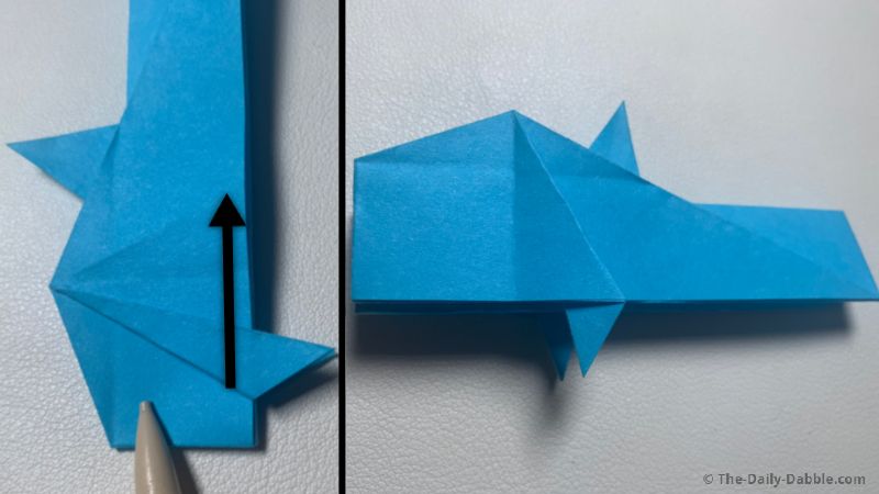 origami shark fold 15