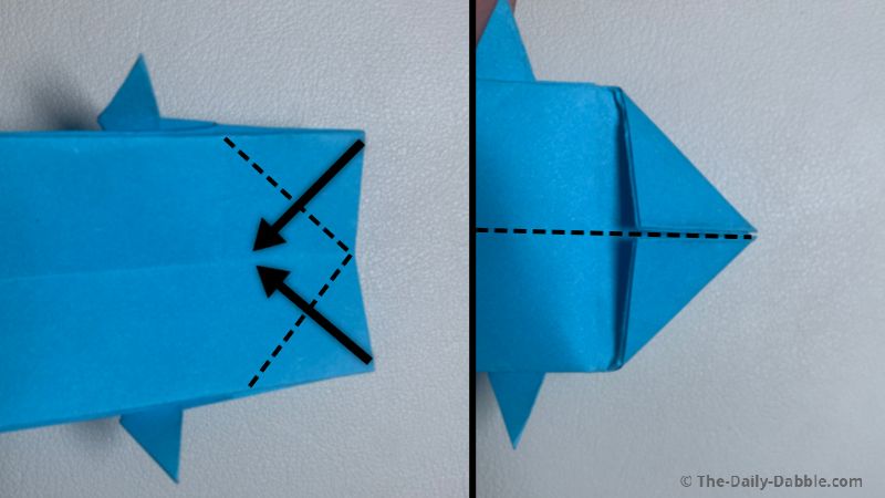 origami shark fold 17