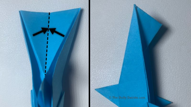 origami shark fold 19