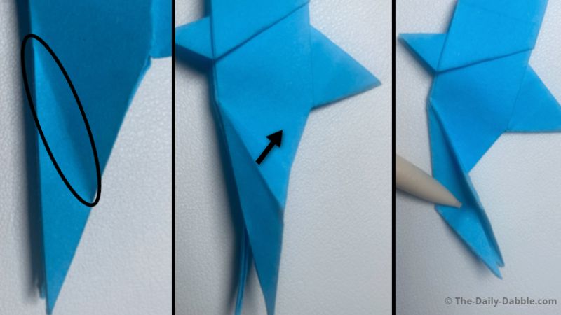 origami shark fold 23