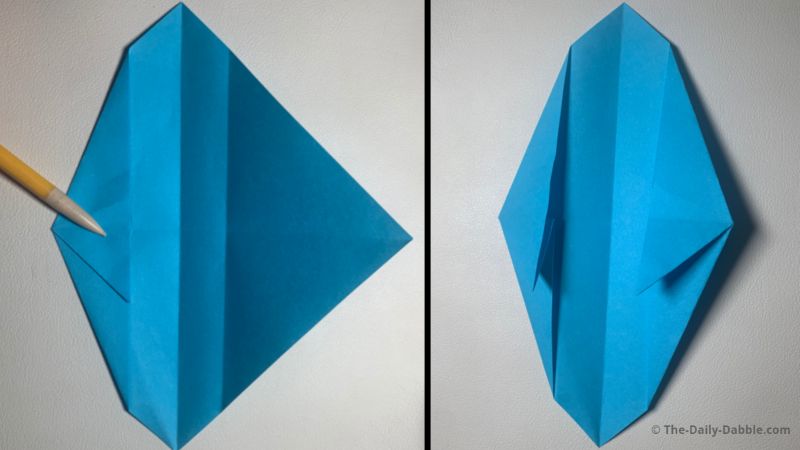 origami shark fold 8